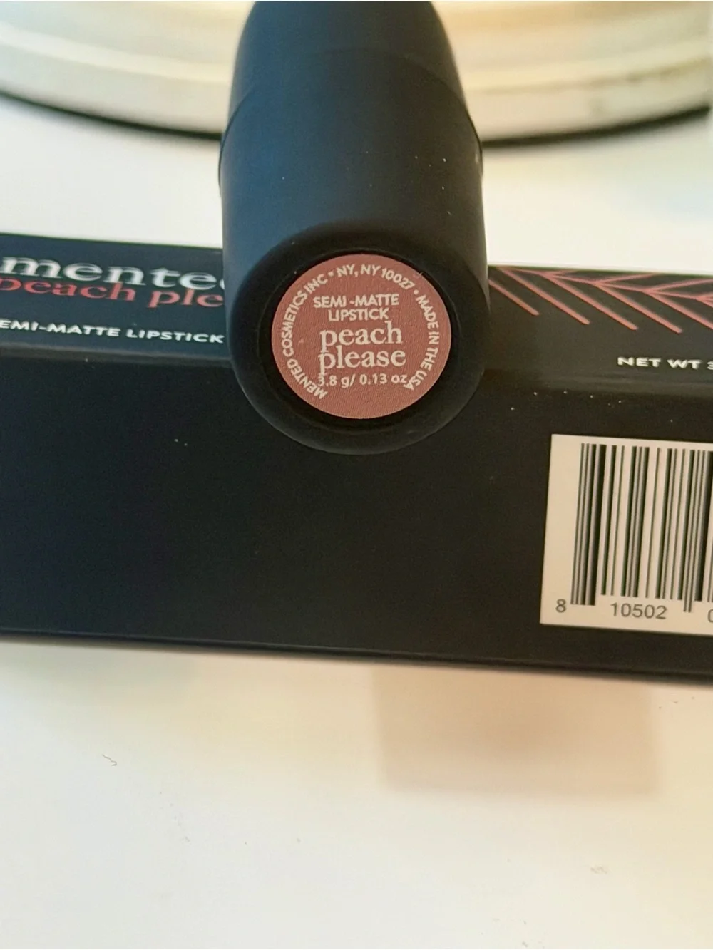 MENTED COSMETICS Peach Please Semi Matte Lipstick — Warm Terracotta Nude
